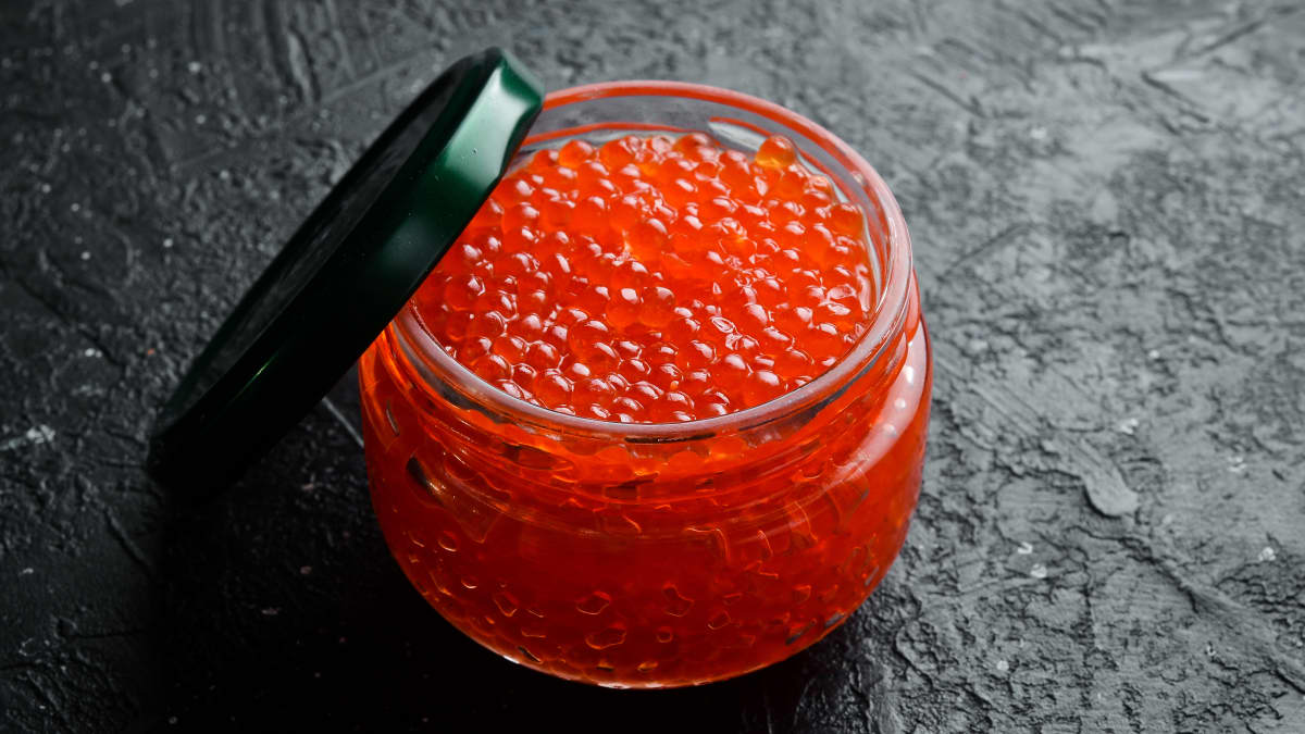 Pot d'oeufs de saumon