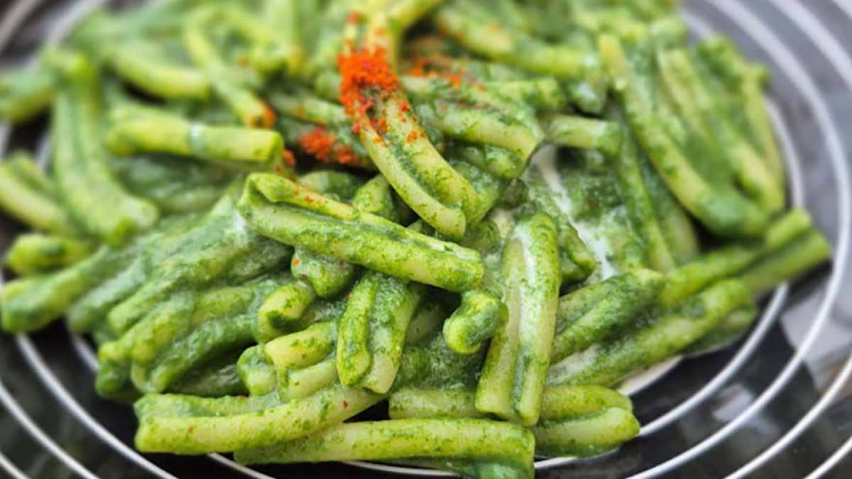  Pâtes à la crème d'épinards