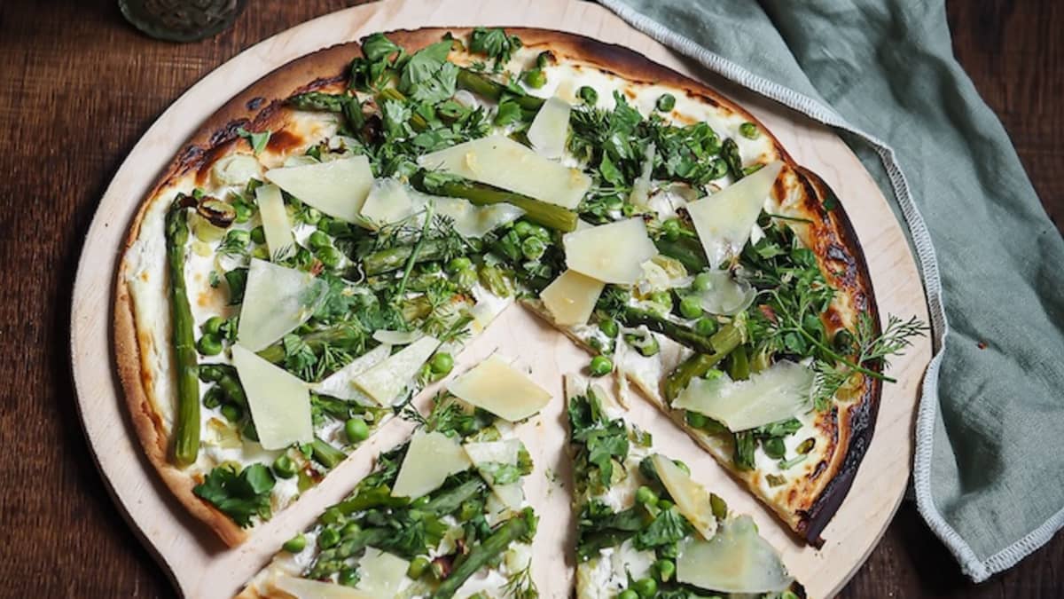 Tarte flambée du printemps