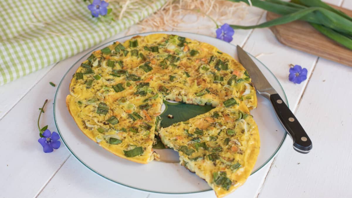 Galette aux cébettes