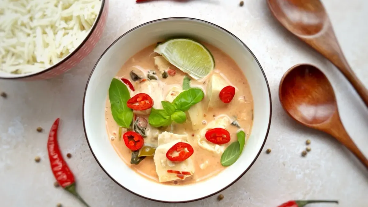 Curry rouge thaï au tofu