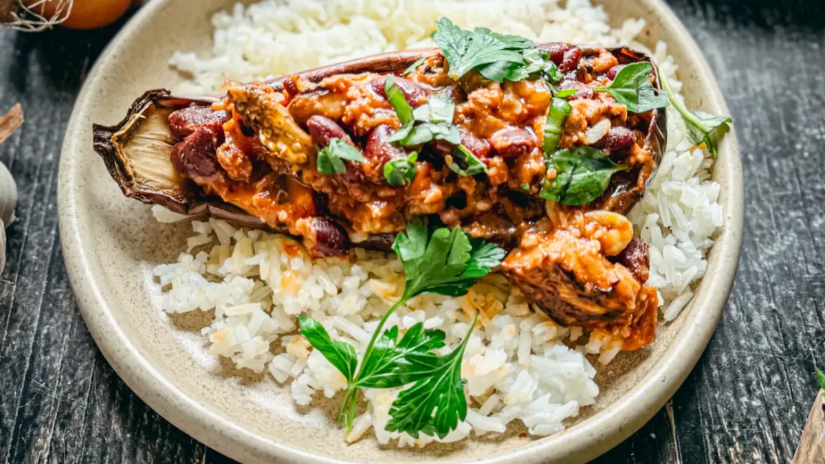 Aubergines au four à la mexicaine