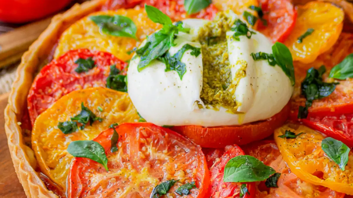 Tarte tomate pesto et mozarella
