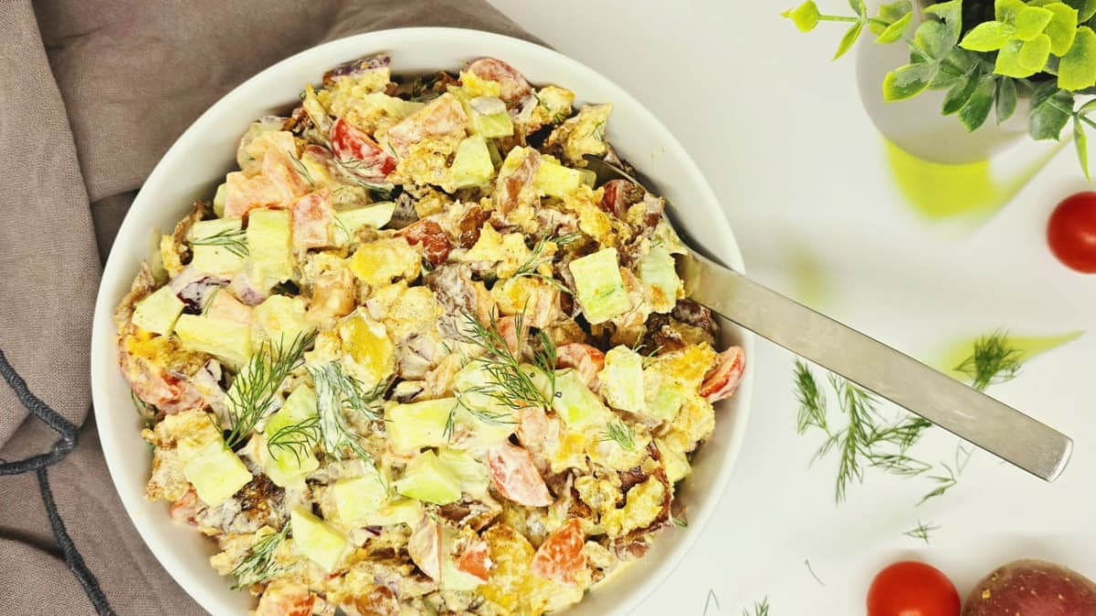 Salade de smashed potatoes