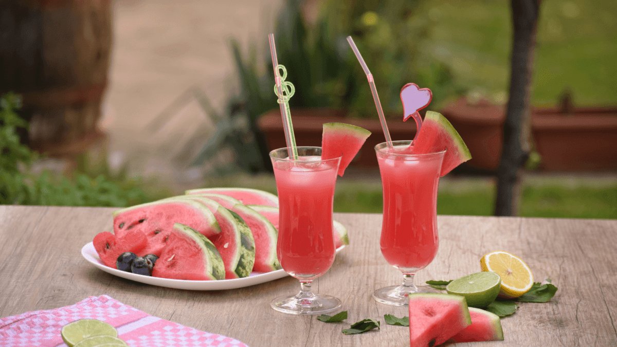 Cocktail à la pastèque sans alcool