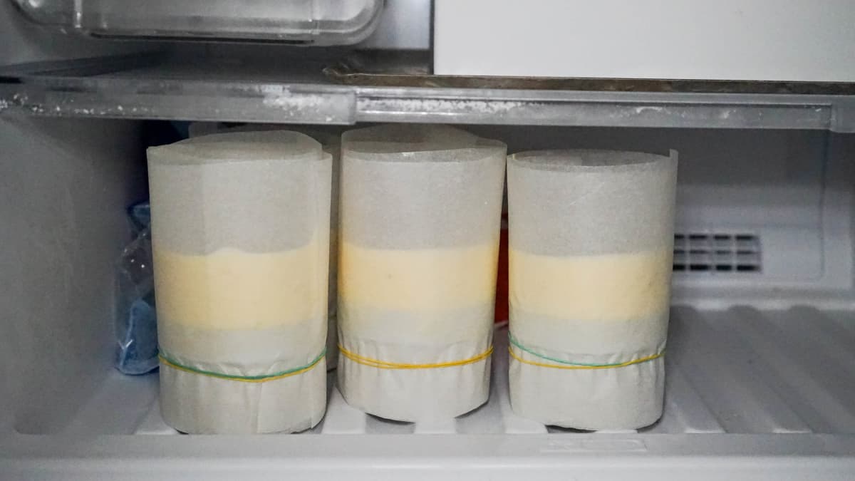 Soufflés glacés au congélateur.