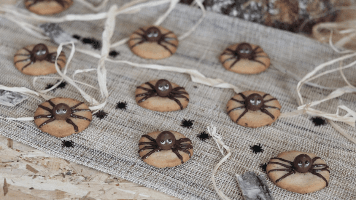 Sablés araignées d'Halloween