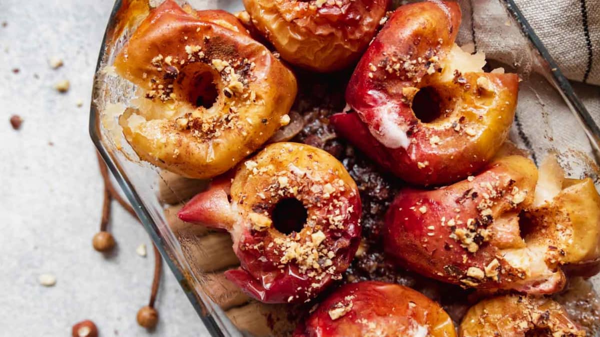 Pommes au four au sirop d’érable