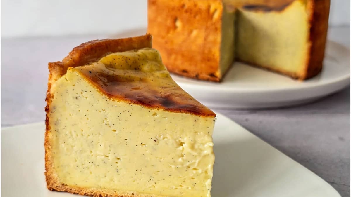 Belle part généreuse de flan pâtissier