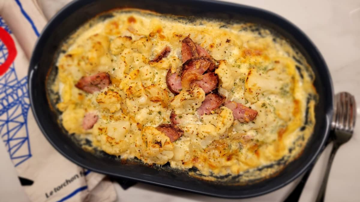 Gratin de chou-fleur à la franc-comtoise