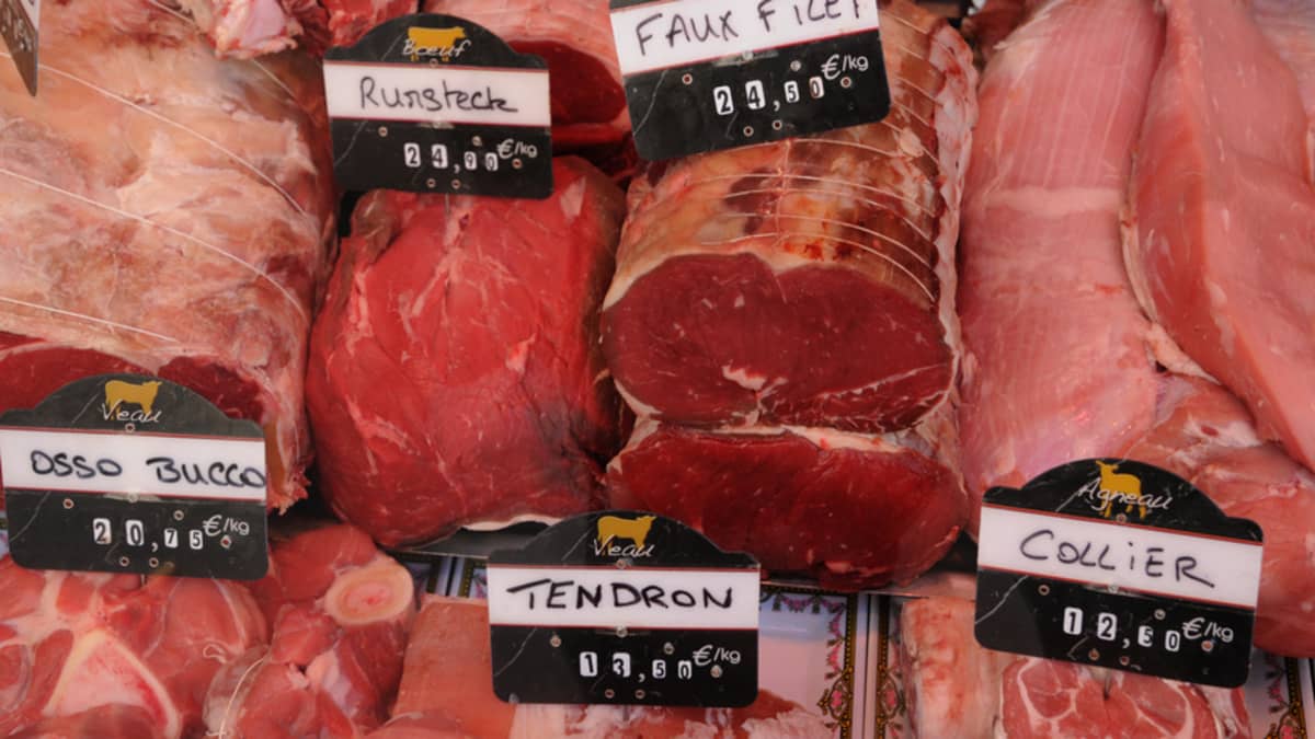 Vitrine de boucherie