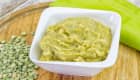 Bol de purée de pois cassés.