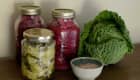 Bocaux de chou fermenté