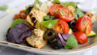Salade tomates olives basilic