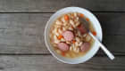 Soupe de mogettes et saucisse