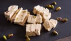 Tranches de halava et pistaches