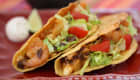 Tacos aux crevettes et haricots noirs
