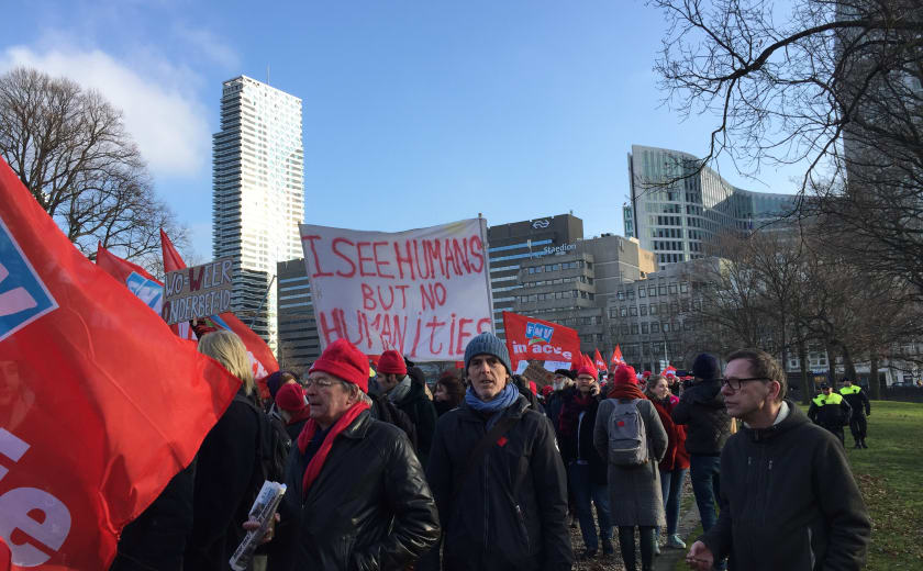 De HvA steunt de staking van 15 maart niet: ‘Er is geen arbeidsconflict’