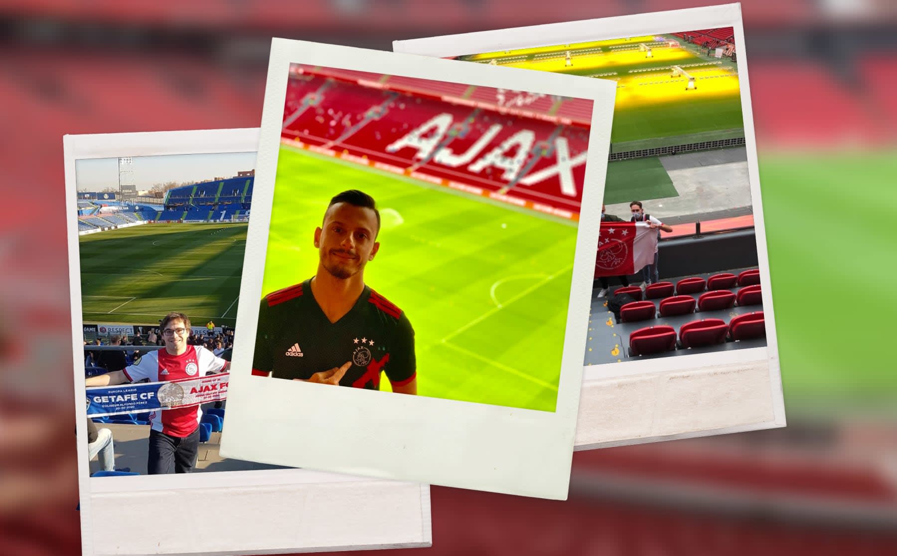 Gespot: Ajax-fans moedigen hun club nu aan vanaf de bank