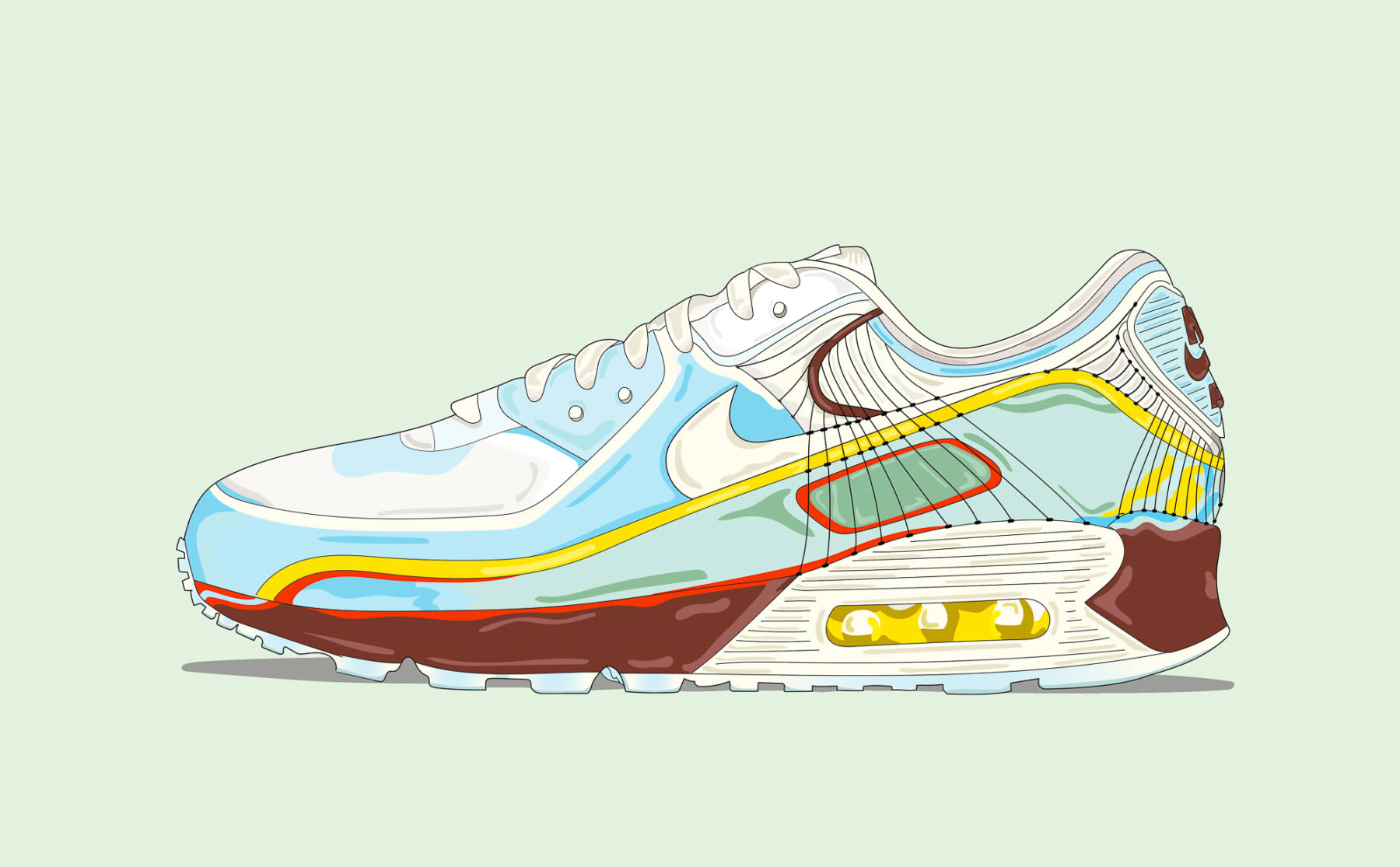 Passie: Sophie tovert sneakers om tot unieke exemplaren