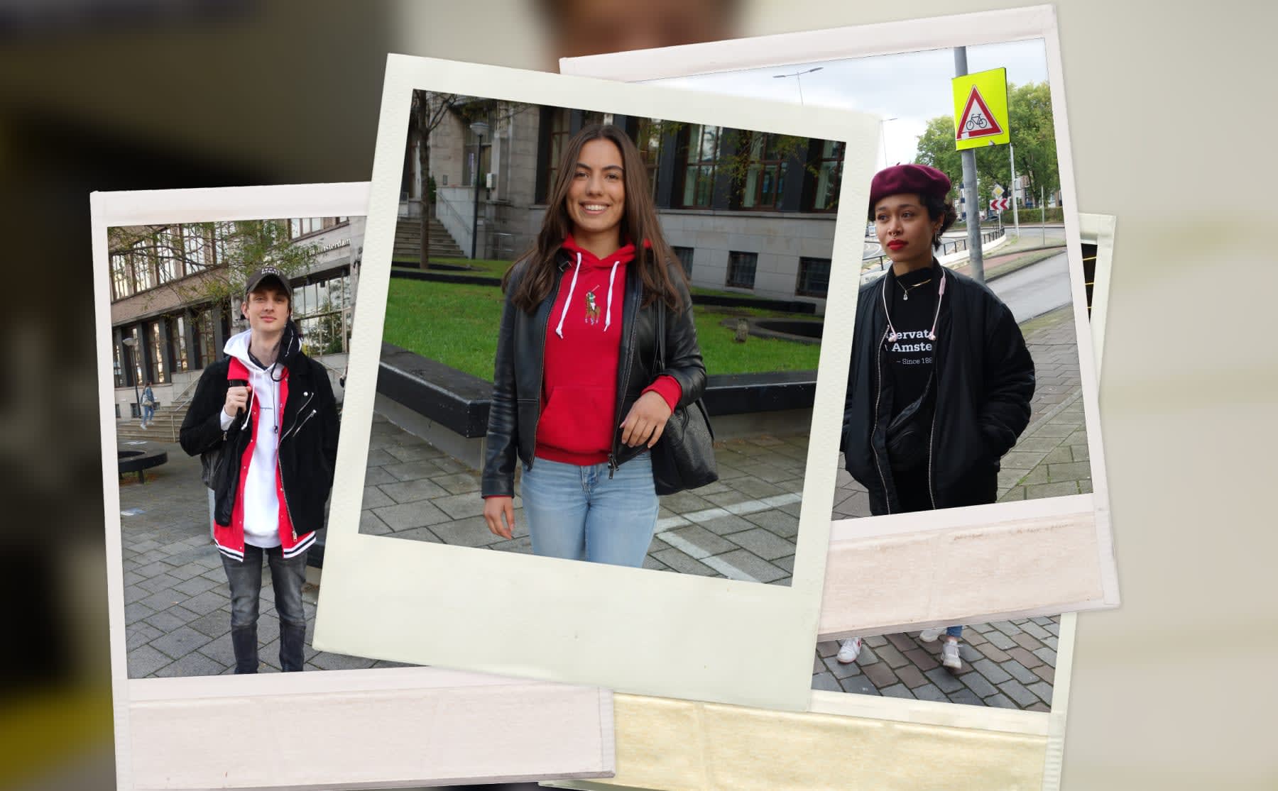 Gespot: HvA&rsquo;ers hullen zich in herfstlooks