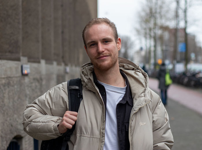 student leraar maatschappijleer Tim Schoffel