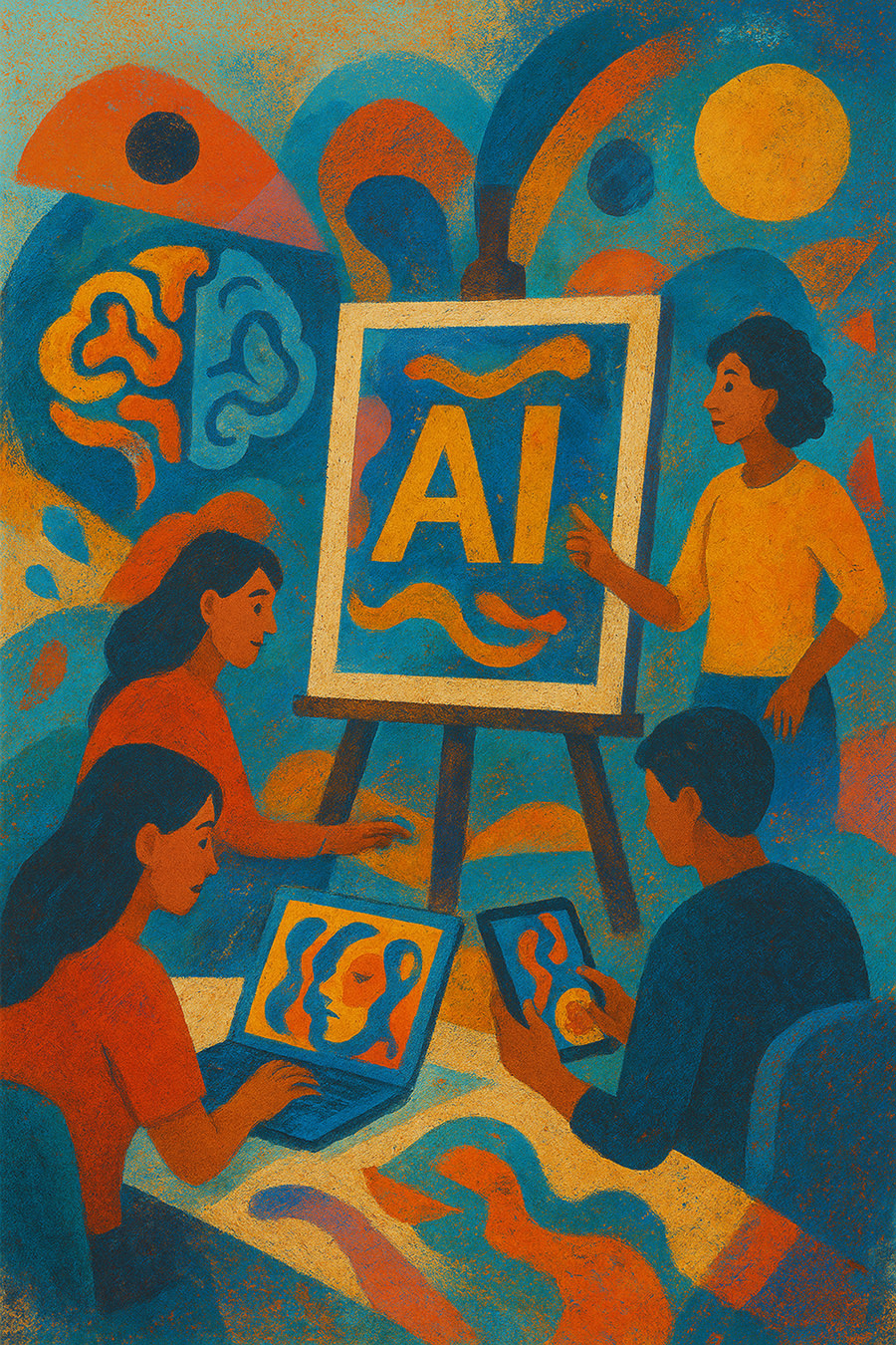 Kunst gemaakt met AI