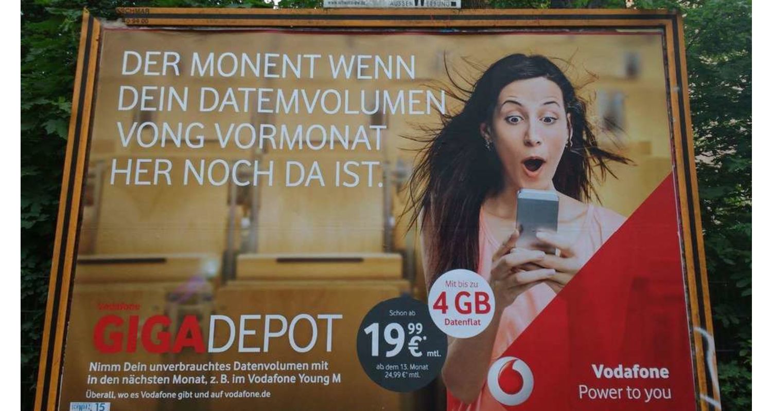  This advertising campaign by Vodafone backfired.  © Screenshot Twitter @DerKaiserWill