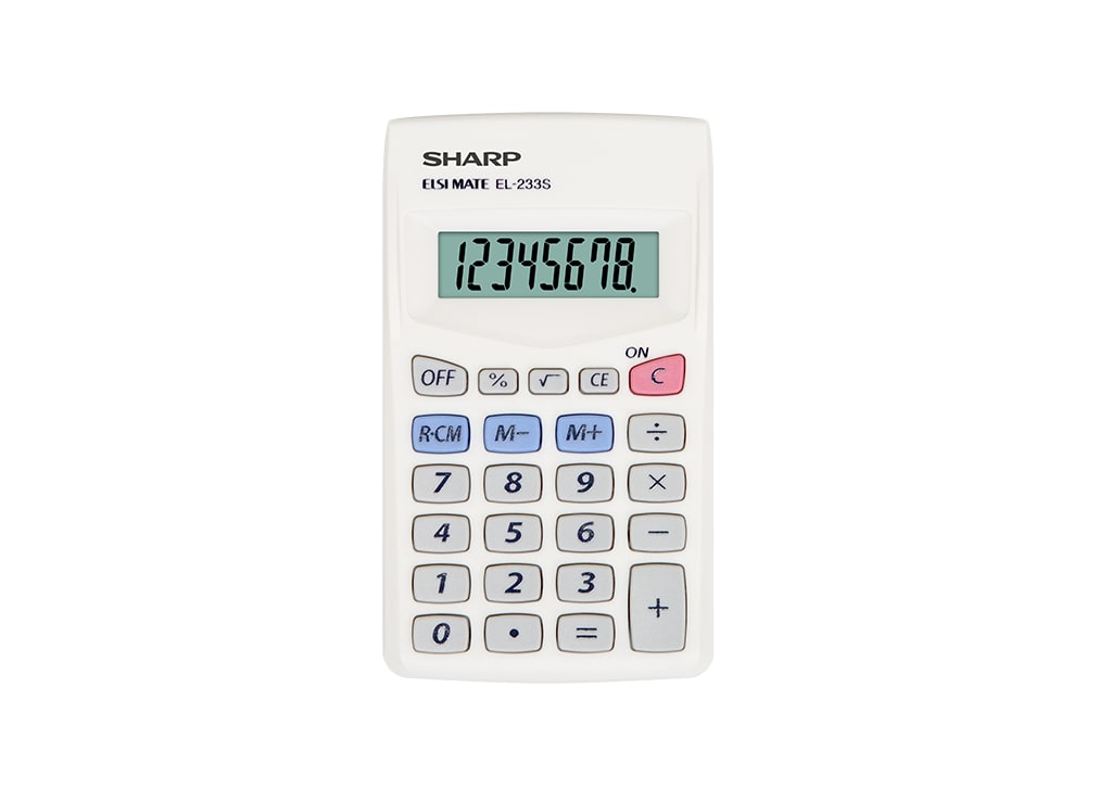 EL233SB 8 Digit Pocket Calculator - Sharp Australia