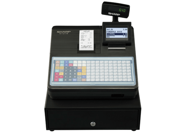 Cash register with flat keyboard - Black