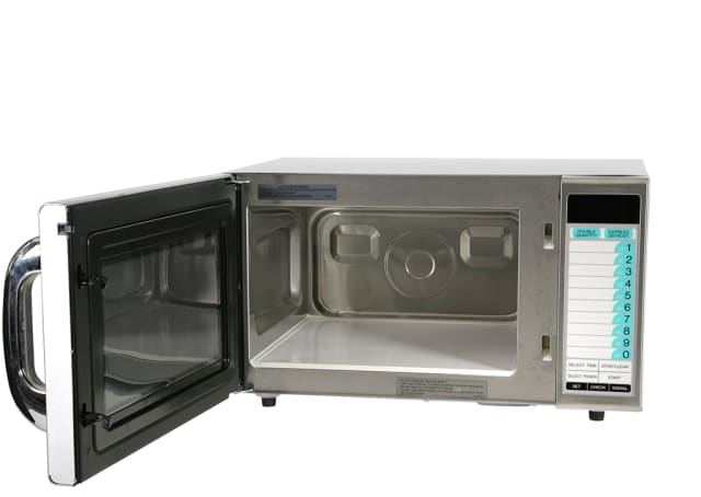 1000W Commercial Microwave - Stainless Steel