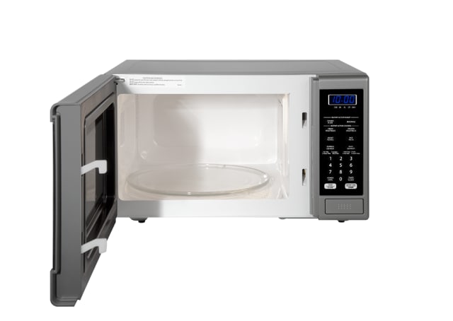 800W Compact Microwave - Silver