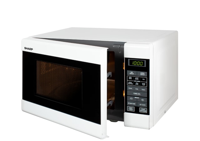 750W Compact Microwave - White
