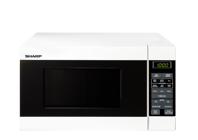 750W Compact Microwave - White