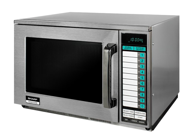 1500W Commercial Microwave - Stainless Steel
