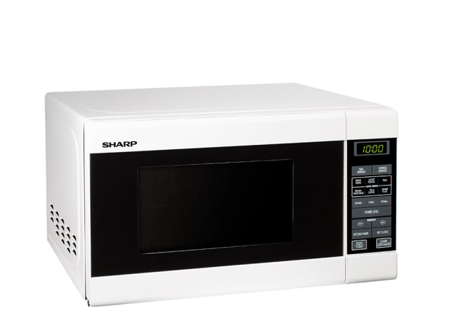 750W Compact Microwave - White