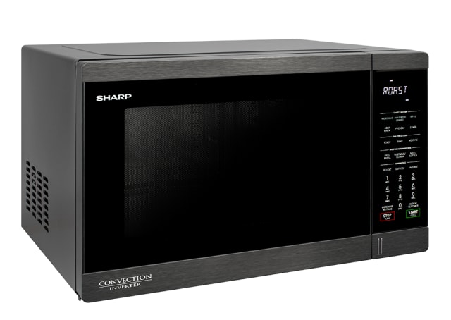 1100W Inverter Convection Microwave - Black Steel