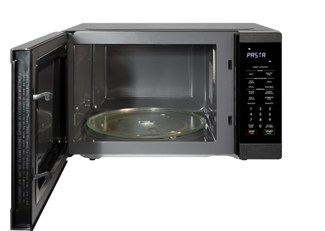 1200W Inverter Microwave - Black Steel