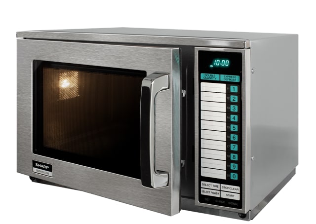 1500W Commercial Microwave - Stainless Steel