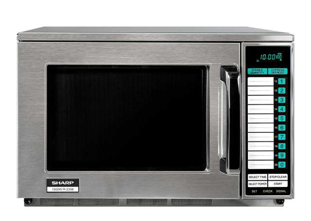 1500W Commercial Microwave - Stainless Steel