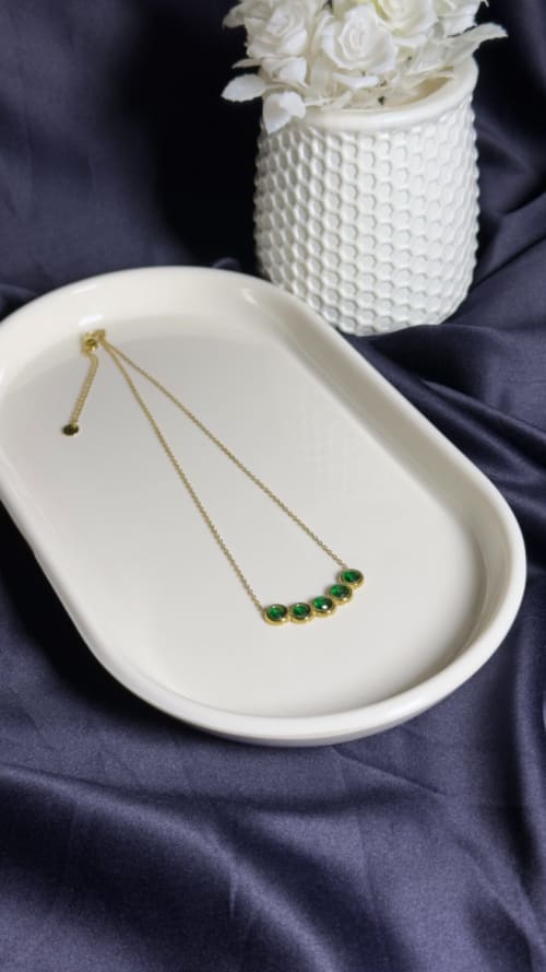 Bezel Bar Necklace