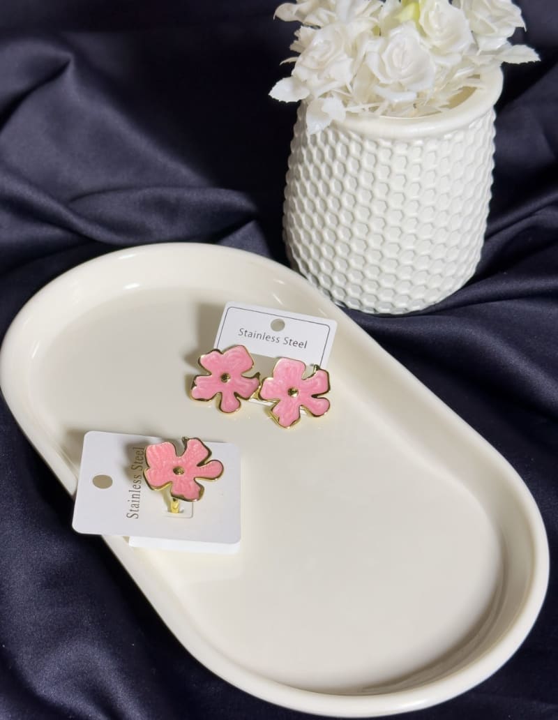 Floral Earrings & Ring Set