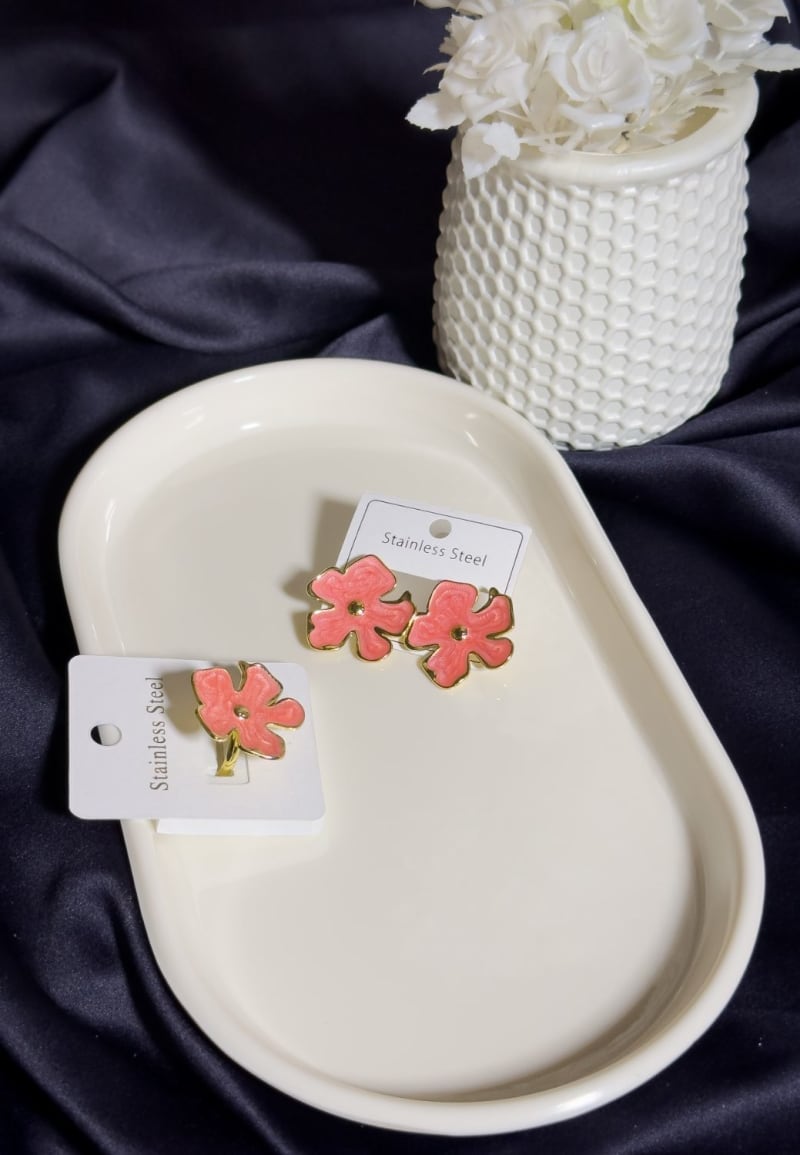 Floral Earing & Ring Set