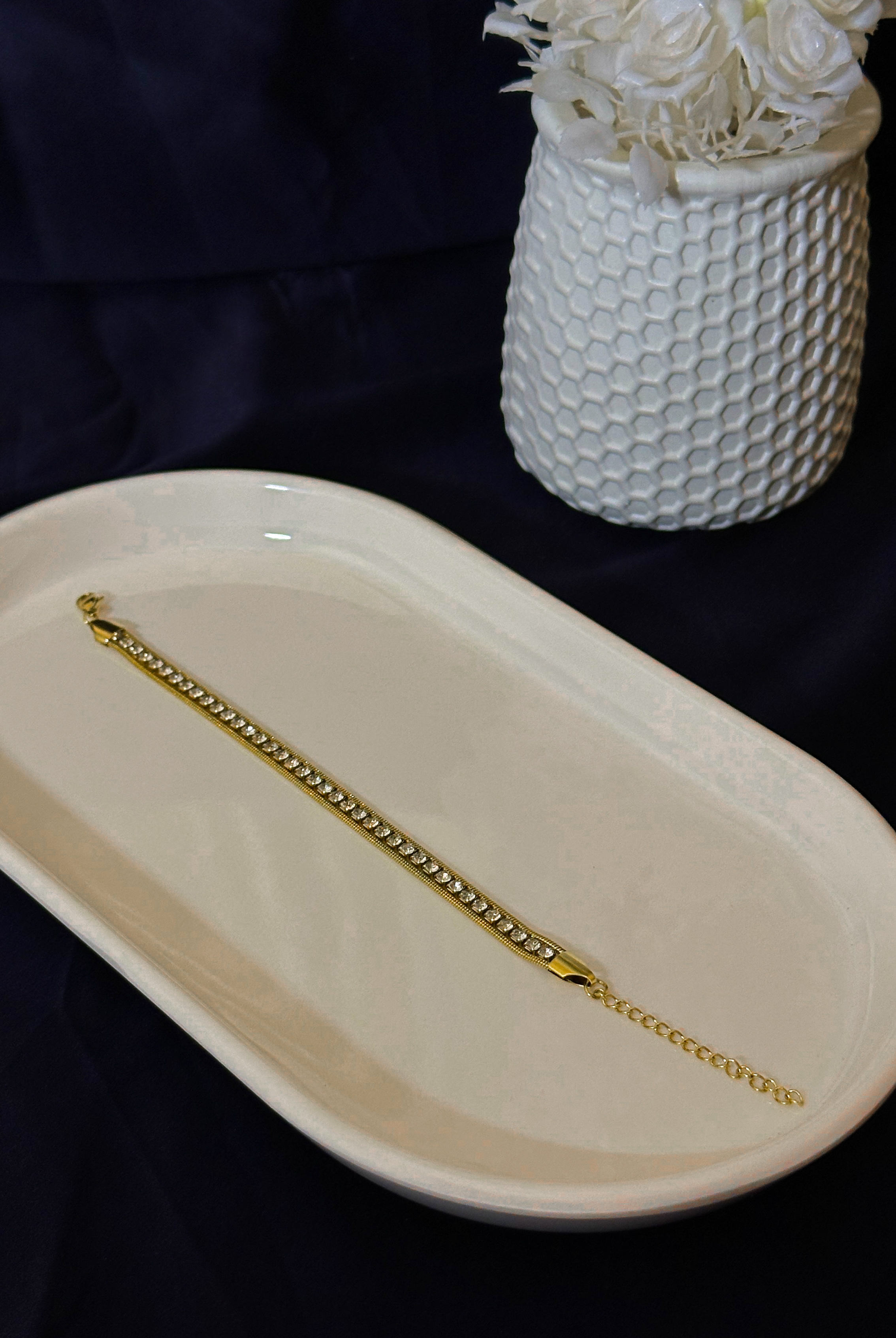 The Lumière Beaded Bar Bracelet