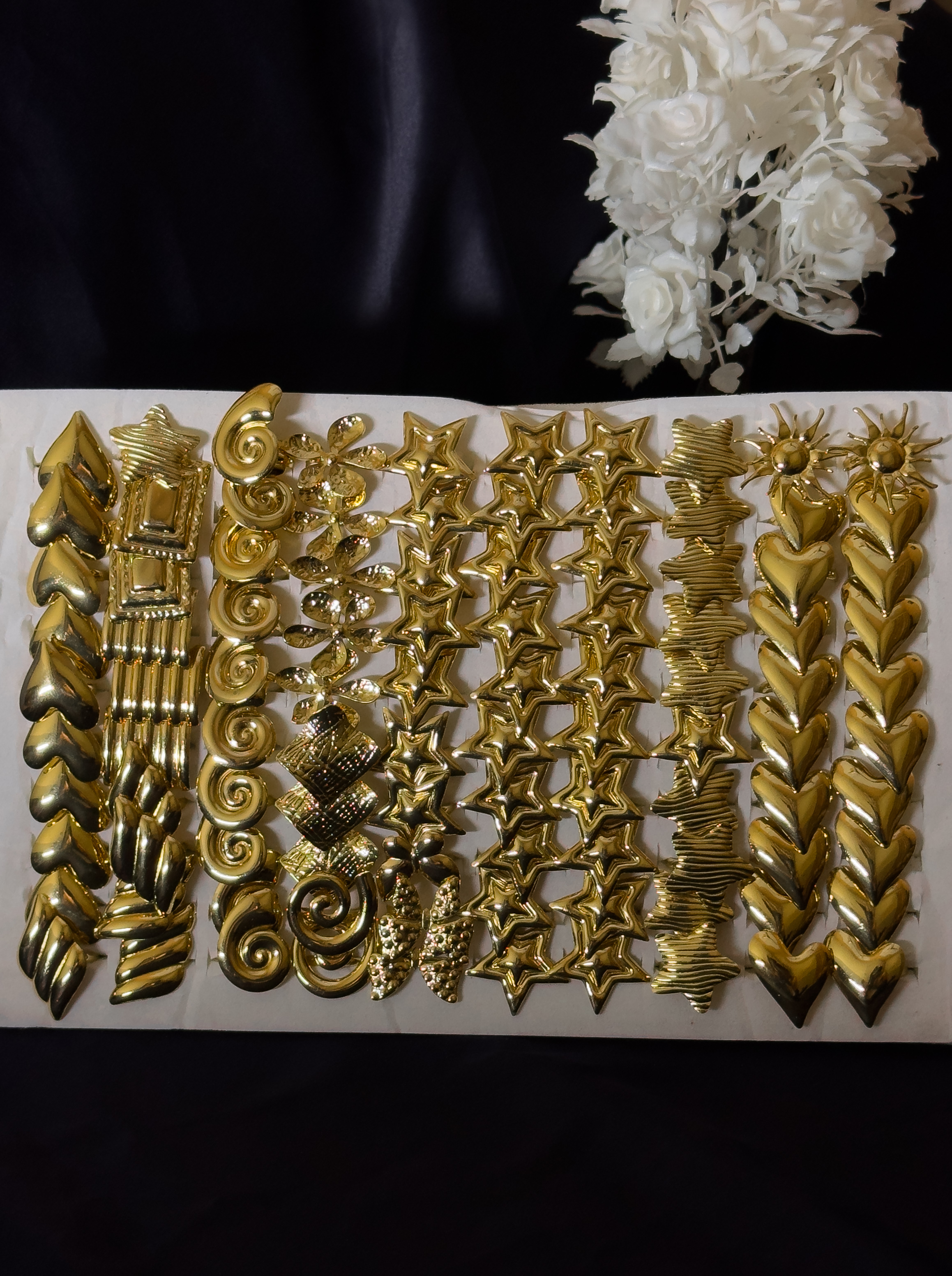Vintage Gold-Tone Ring Collection Box