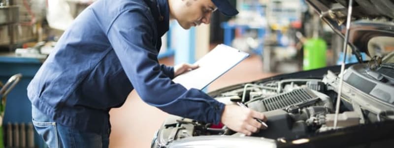 Car service at the workshop