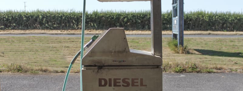 Tankstelle für Dieselfahrzeuge Tankstelle Sonne Diesel