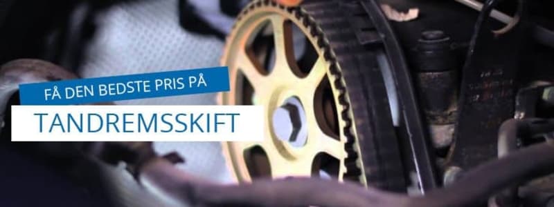 Få tandremsskifte til en god pris