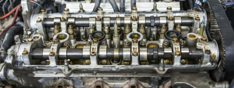 Stempler i bilens motor Bilmotor med stempler