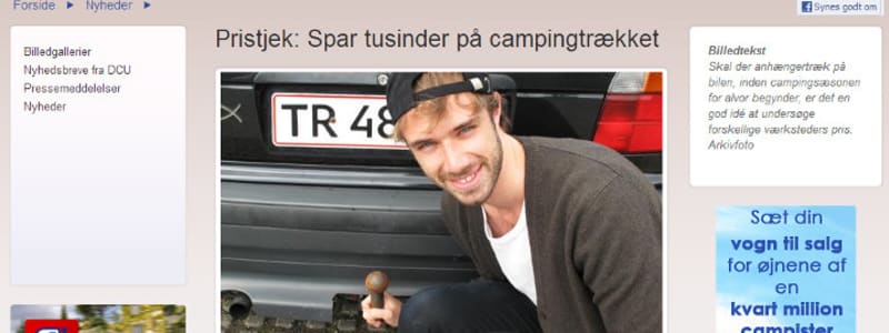 Artikel - spar penge på anhængertrækket Uddrag af artikel - besparelser på jydetræk